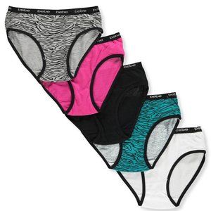bebe Girls' 5-Pack Bikini Panties